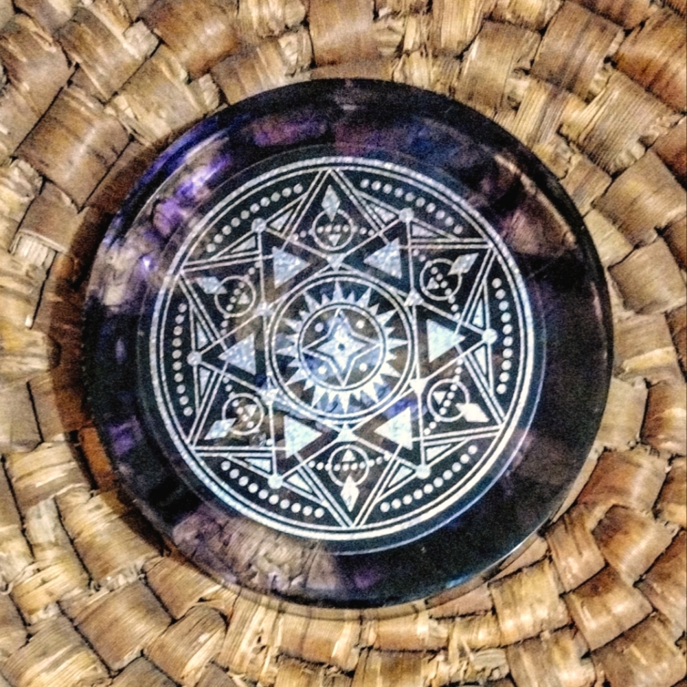 Resin Coaster/Paperweight.
